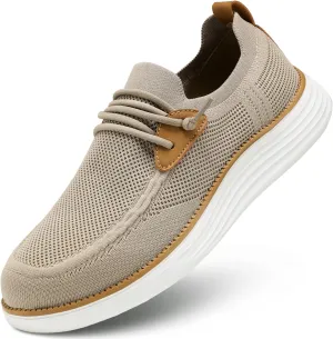 Mens Casual Loafers Shoes Slip On Walking Dress Sneakers Mesh Business Oxfords Work Lightweight Soft Sole Zapatos
