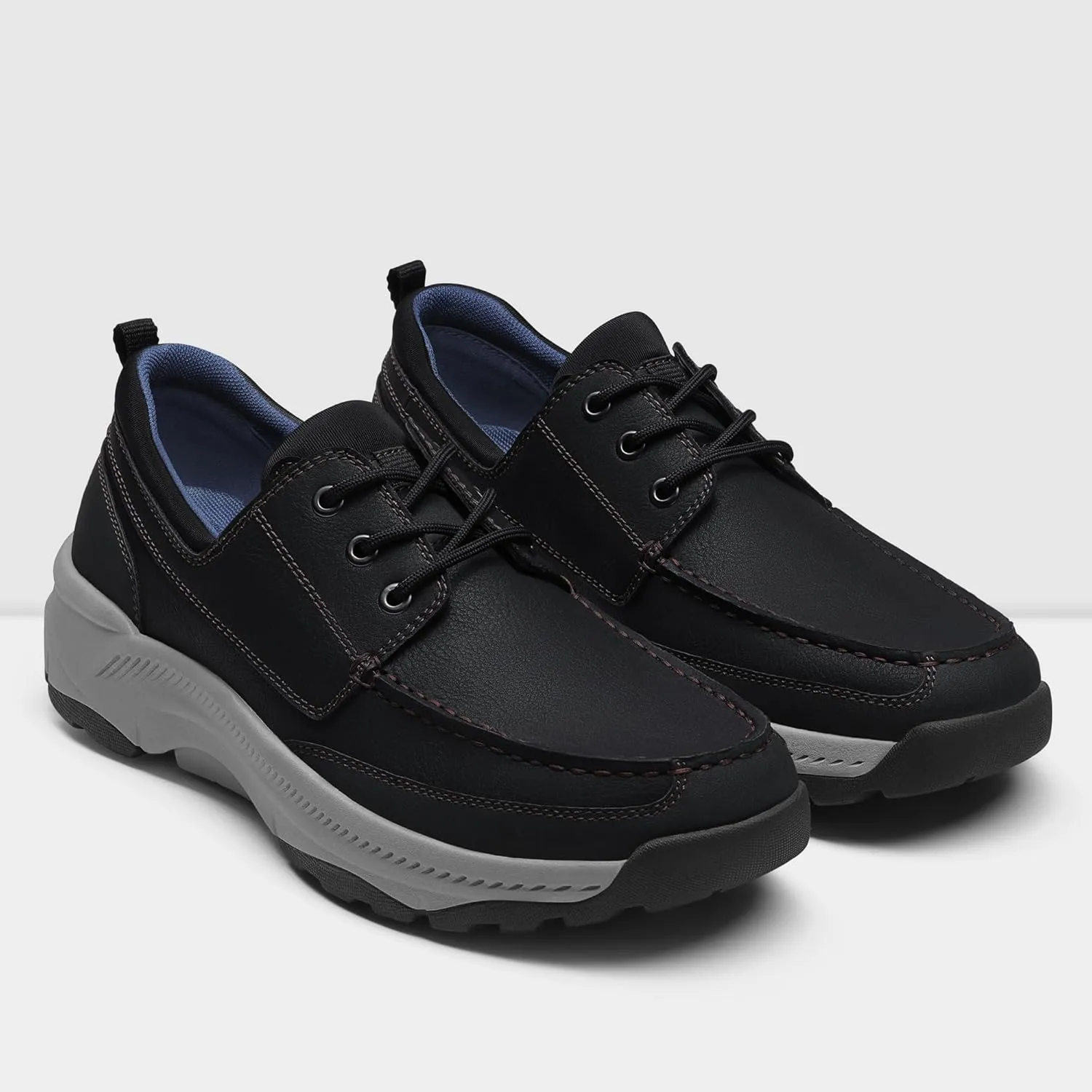 Men's Casual Walking Boat Shoes with Arch Support, Orthopedic Shoes Lightweight Non Slip Sneakers