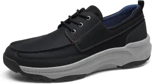Men's Casual Walking Boat Shoes with Arch Support, Orthopedic Shoes Lightweight Non Slip Sneakers