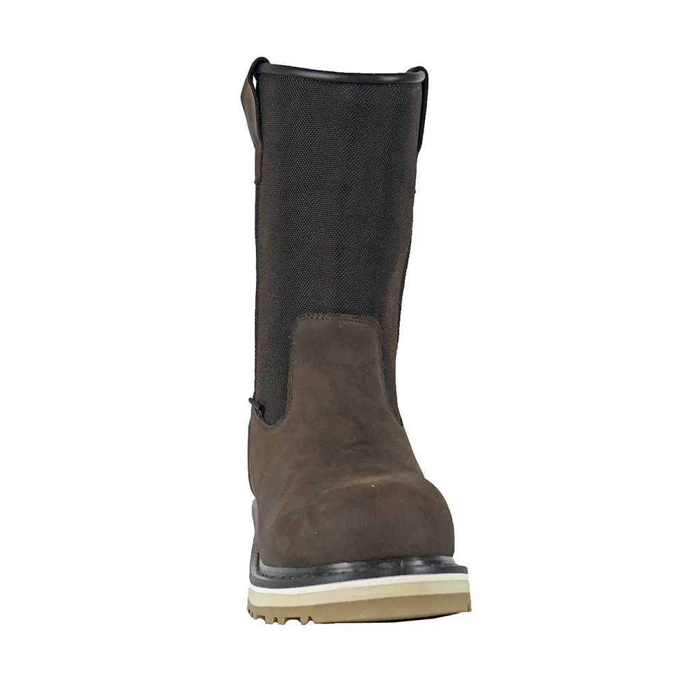 Men's DieHard Stratus Brown, EH, SR, WP, Pull On Wellington Soft Toe Boot