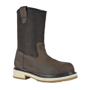 Men's DieHard Stratus Brown, EH, SR, WP, Pull On Wellington Soft Toe Boot