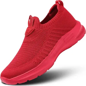 Men's Running Shoes Casual Slip on Walking Tennis Gym Sneakers Lightweight Breathable Mesh Workout Sports Soft Sole
