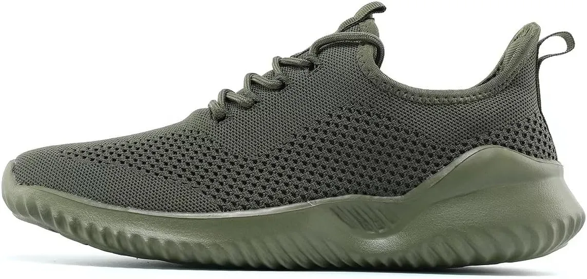 Mens Running Shoes Slip on Walking Tennis Sneakers Fashion Breathable Mesh Soft Sole Casual Athletic Lightweight