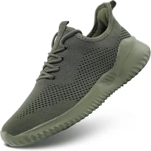Mens Running Shoes Slip on Walking Tennis Sneakers Fashion Breathable Mesh Soft Sole Casual Athletic Lightweight