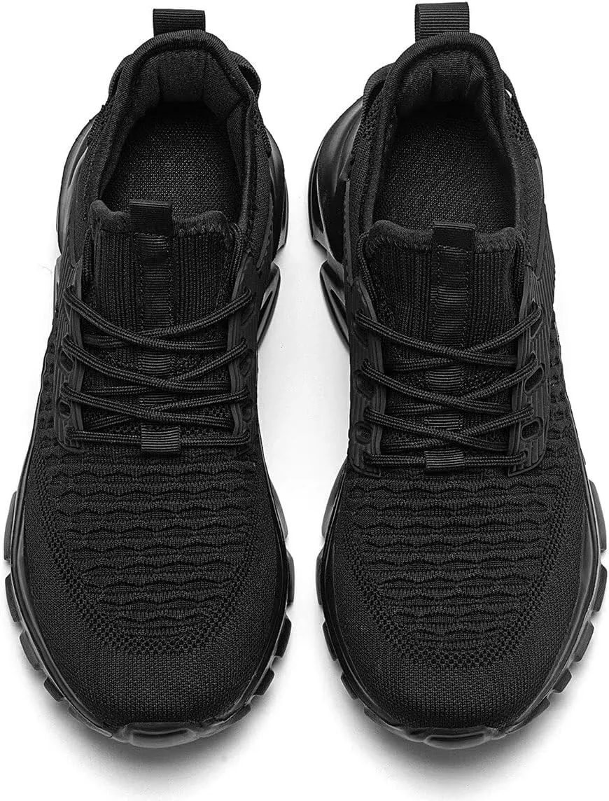 Mens Running Tennis Shoes Slip on Walking Fashion Athletic Sneakers Work Gym Shoes Comfort Lightweight Mesh Soft Sole