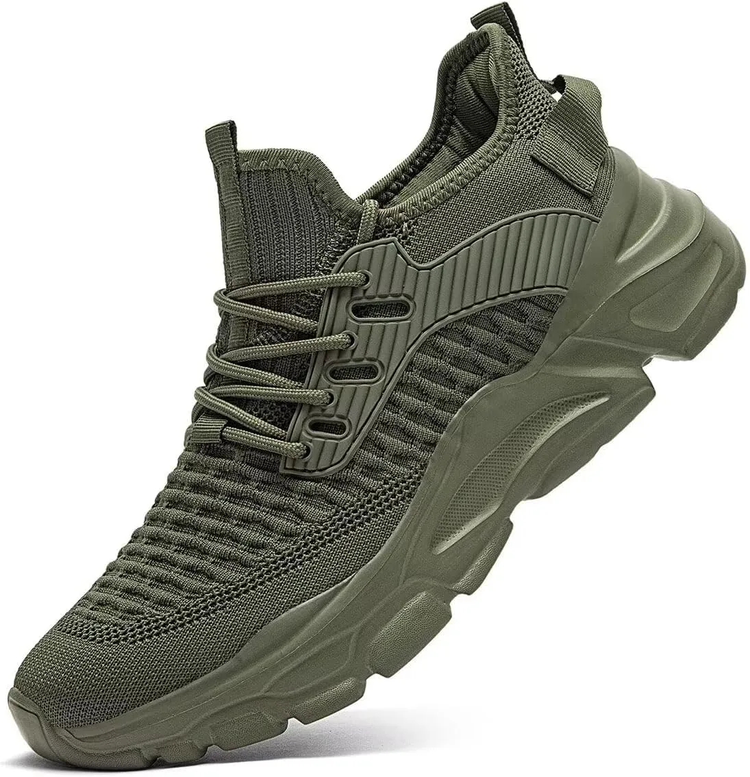 Mens Running Tennis Shoes Slip on Walking Fashion Athletic Sneakers Work Gym Shoes Comfort Lightweight Mesh Soft Sole
