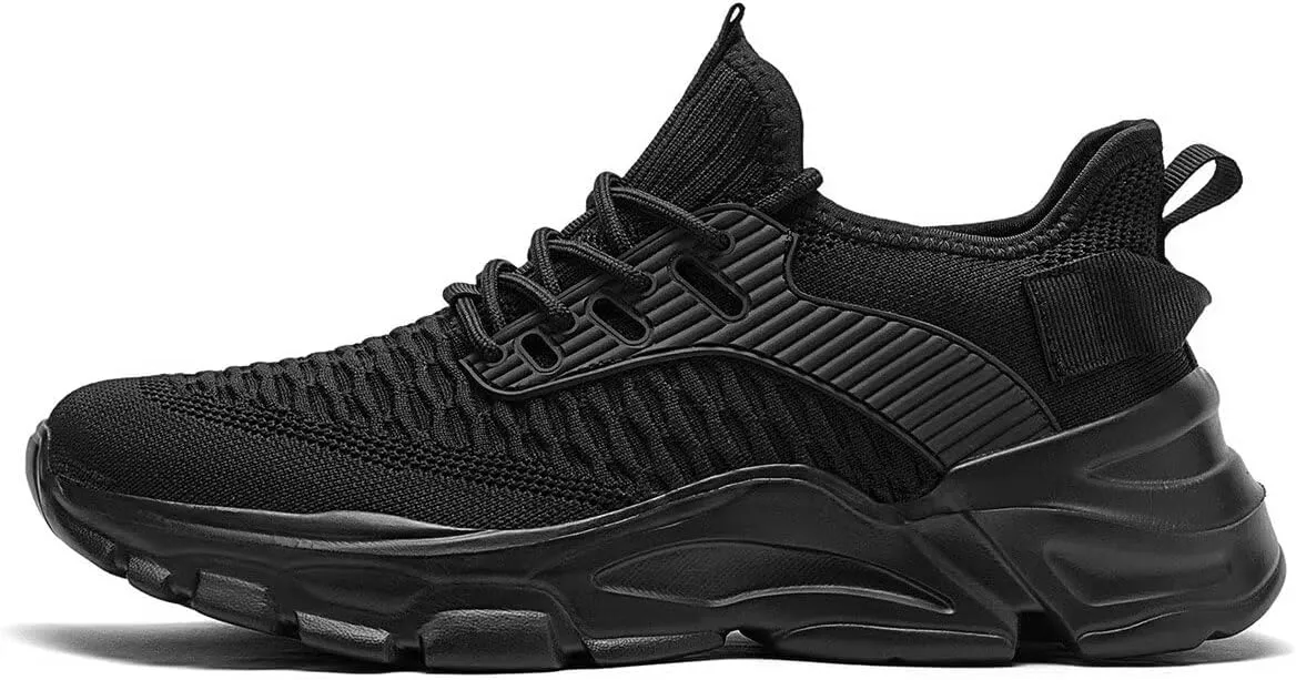 Mens Running Tennis Shoes Slip on Walking Fashion Athletic Sneakers Work Gym Shoes Comfort Lightweight Mesh Soft Sole