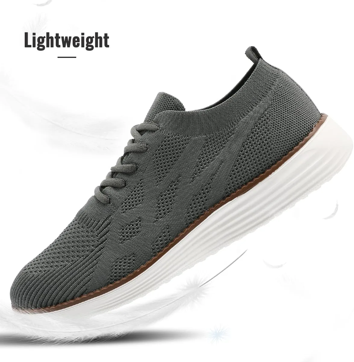 Mens Slip On Sneakers Walking Tennis Shoes Running Gym Athletic Workout Non Slip Fashion Casual Lightweight Breathable Soft Sole Mesh