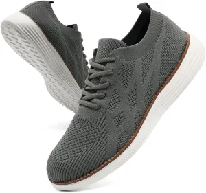 Mens Slip On Sneakers Walking Tennis Shoes Running Gym Athletic Workout Non Slip Fashion Casual Lightweight Breathable Soft Sole Mesh