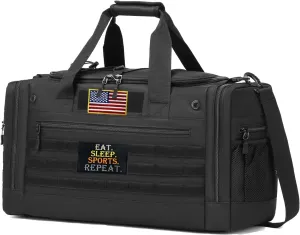 Men's Sneaker Bag for Travel 45L Sports Gym Duffle Bag with 2 adjustable Dividers & Shoulder Strap