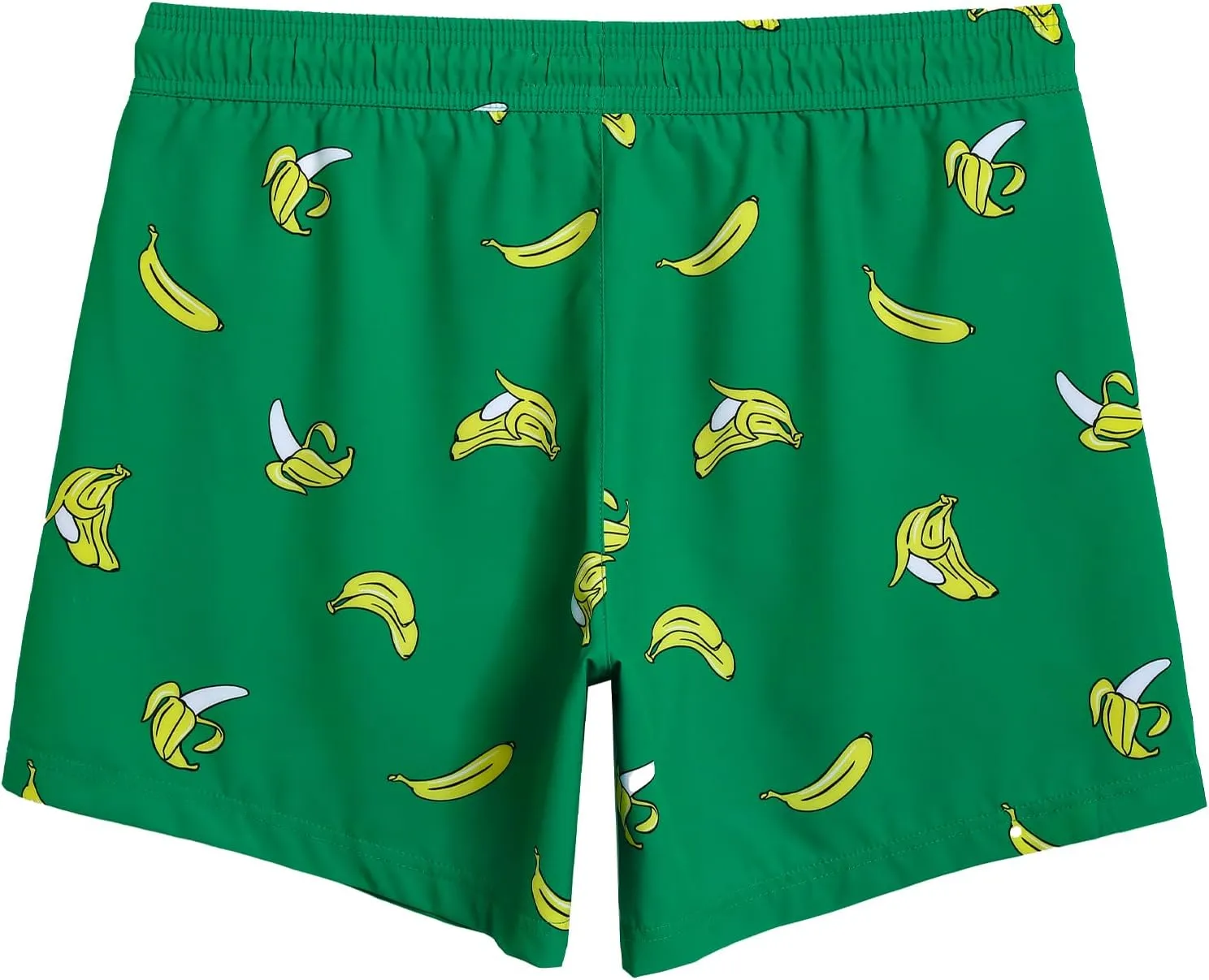 Mens Swim Trunks with Compression Liner 5" Stretch Beach Shorts Quick Dry Bathing Suit Board Shorts Zipper Pockets