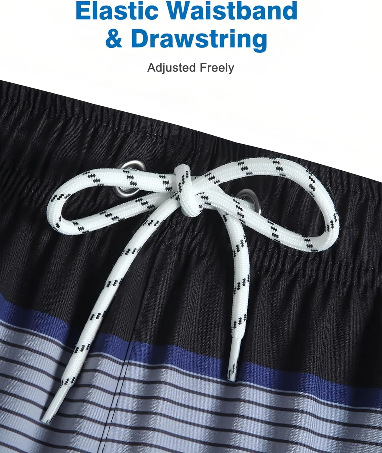 Mens Swim Trunks with Compression Liner Quick Dry Beach Shorts with Zipper Pockets