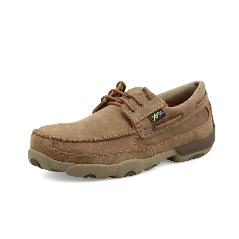 Men's Twisted X WORK Boat Shoe Driving Moc- MDMSTM1