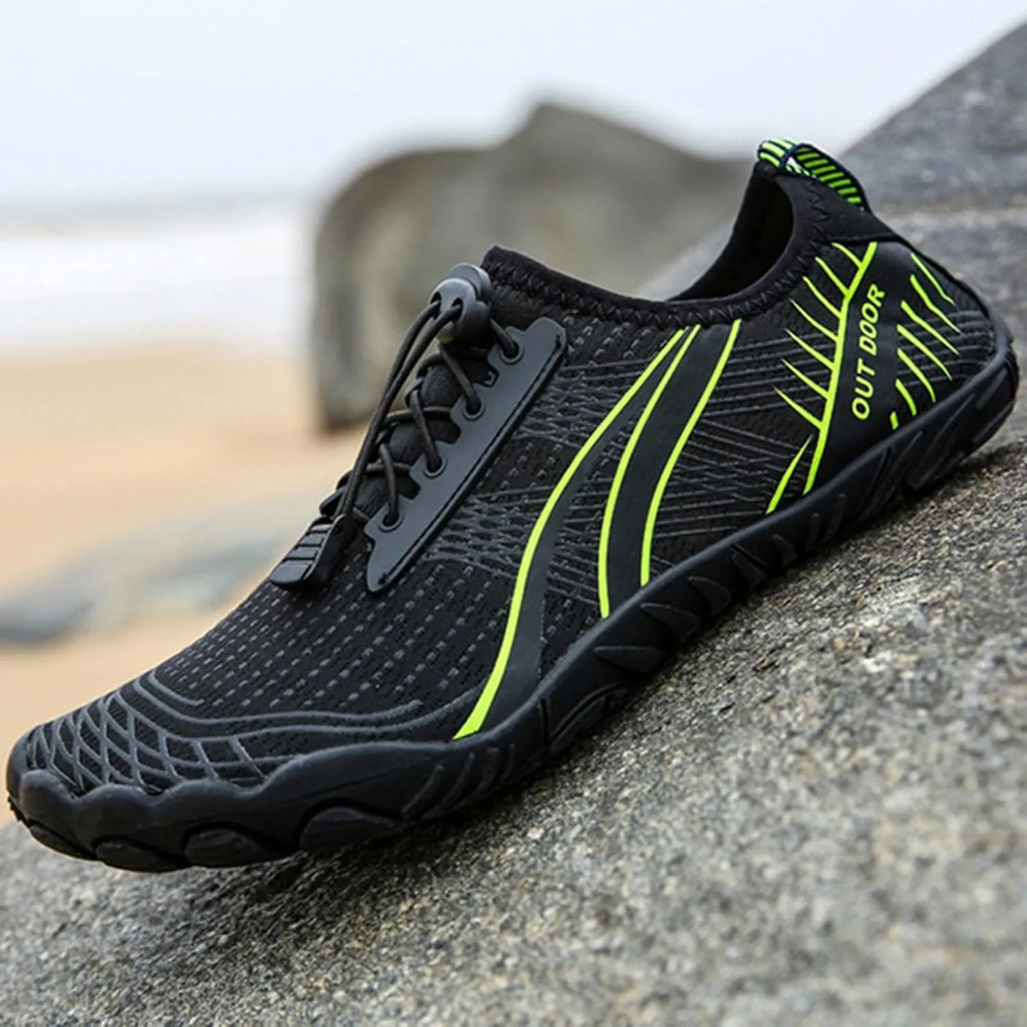 Mens Water Shoes Wide Toe Box Breathable Non Slip Athletic Water Shoes Hiking Womens Water Shoes Wide Width Jogging Quick Dry Pool Sports Sneaker for Pool Beach Surf Water Park Yoga