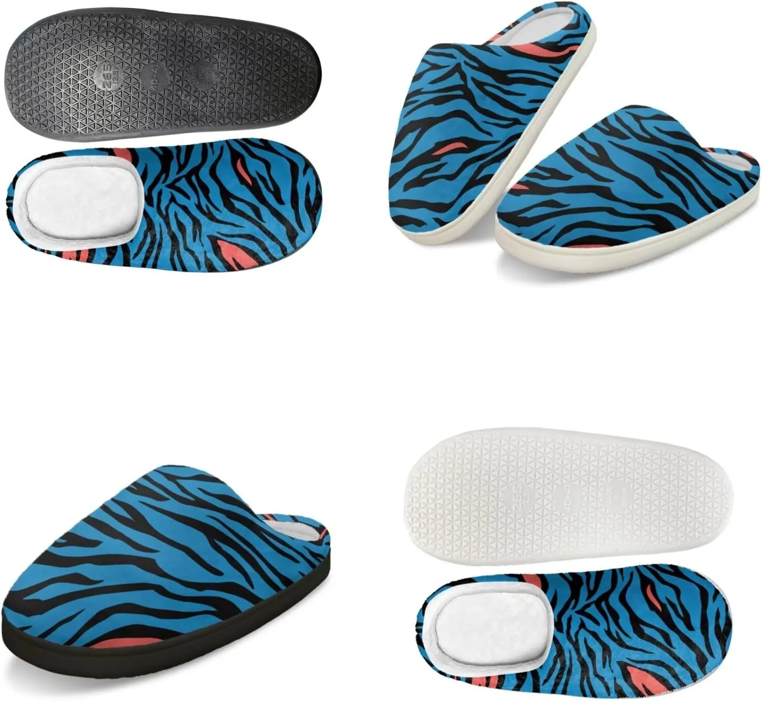 Men's Women's Non-slip Slippers, Flannel Warm Soft Cozy Slippers, House Bedroom Indoor/Outdoor Warm Shoes, Size 2-12