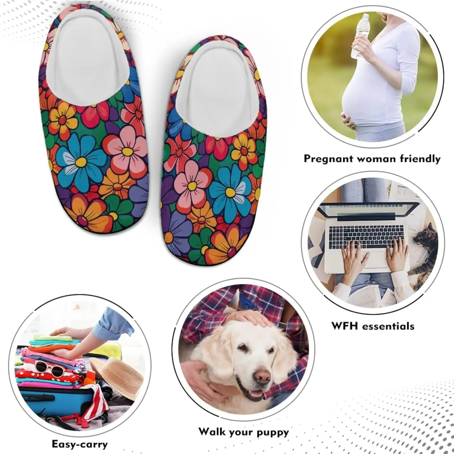 Men's Women's Non-slip Slippers, Flannel Warm Soft Cozy Slippers, House Bedroom Indoor/Outdoor Warm Shoes, Size 2-12