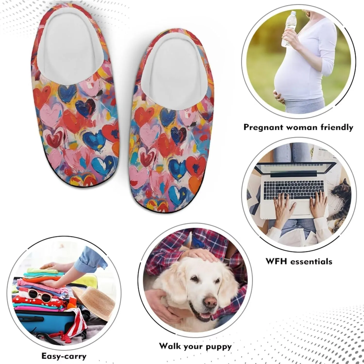 Men's Women's Non-slip Slippers, Flannel Warm Soft Cozy Slippers, House Bedroom Indoor/Outdoor Warm Shoes, Size 2-12