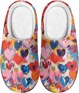 Men's Women's Non-slip Slippers, Flannel Warm Soft Cozy Slippers, House Bedroom Indoor/Outdoor Warm Shoes, Size 2-12