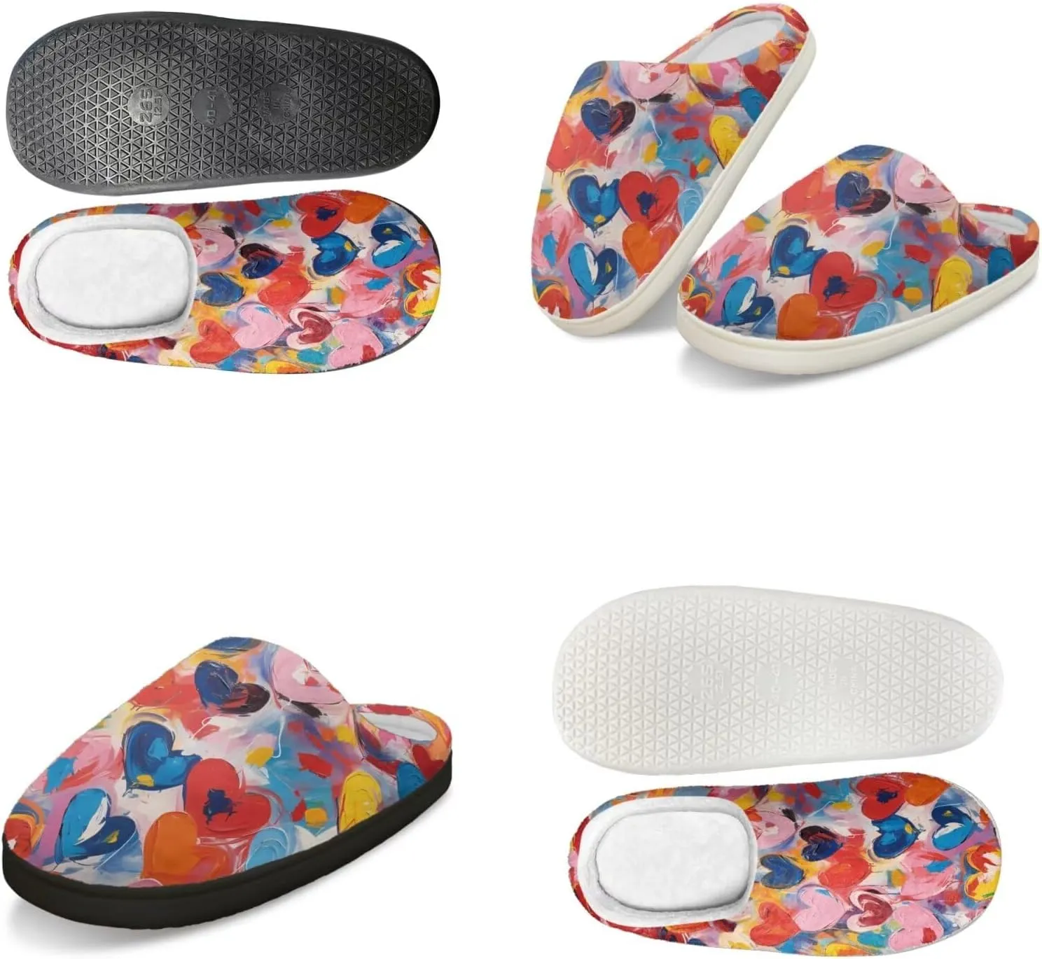 Men's Women's Non-slip Slippers, Flannel Warm Soft Cozy Slippers, House Bedroom Indoor/Outdoor Warm Shoes, Size 2-12