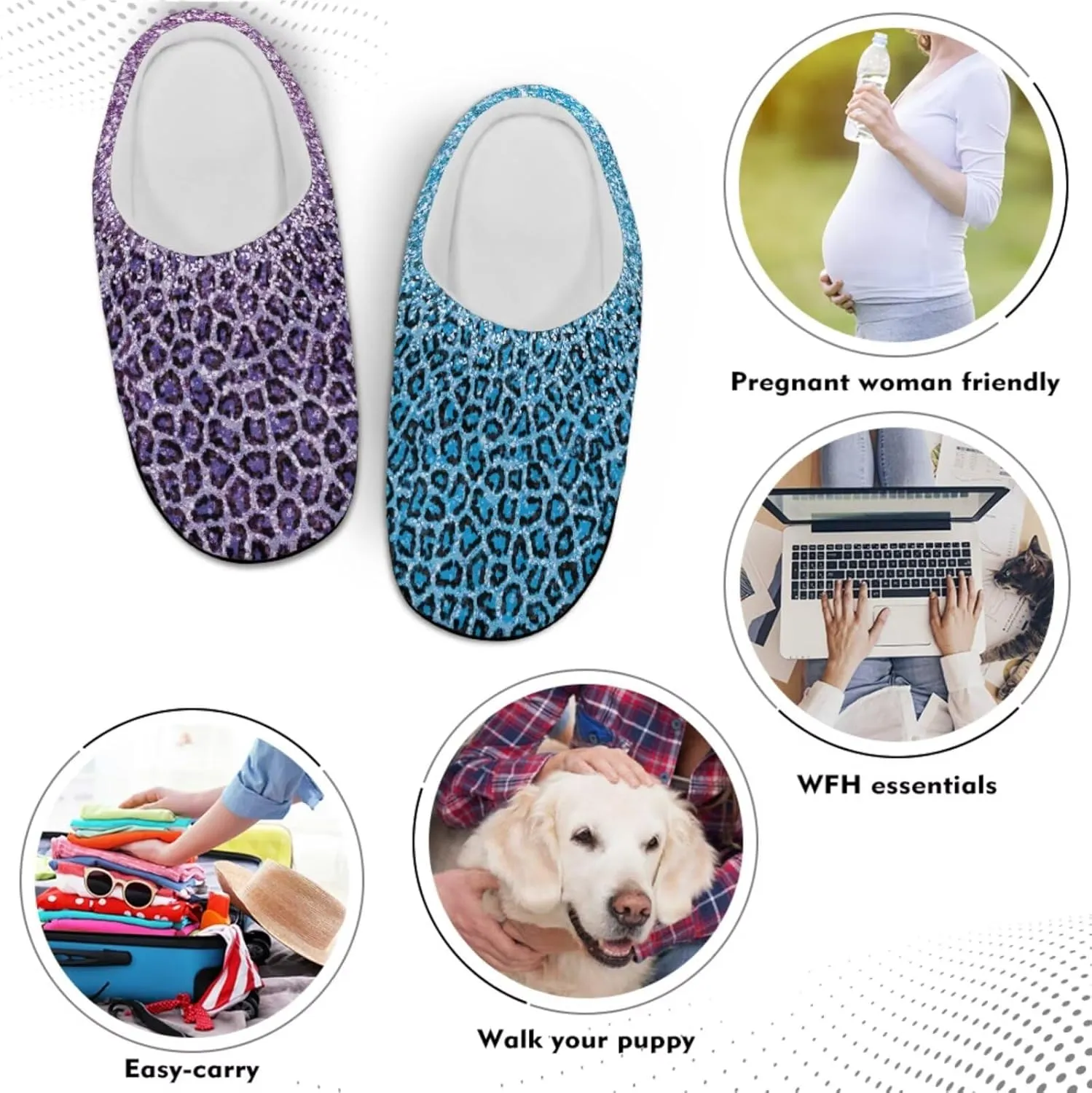 Men's Women's Non-slip Slippers, Flannel Warm Soft Cozy Slippers, House Bedroom Indoor/Outdoor Warm Shoes, Size 2-12