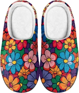 Men's Women's Non-slip Slippers, Flannel Warm Soft Cozy Slippers, House Bedroom Indoor/Outdoor Warm Shoes, Size 2-12