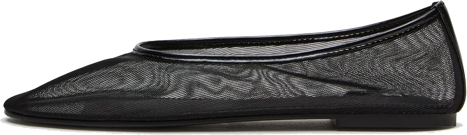 Mesh Ballet Flats for Women Cute and Fashionable Round Toe Design with Breathable Material for Easy Pull-On Wear