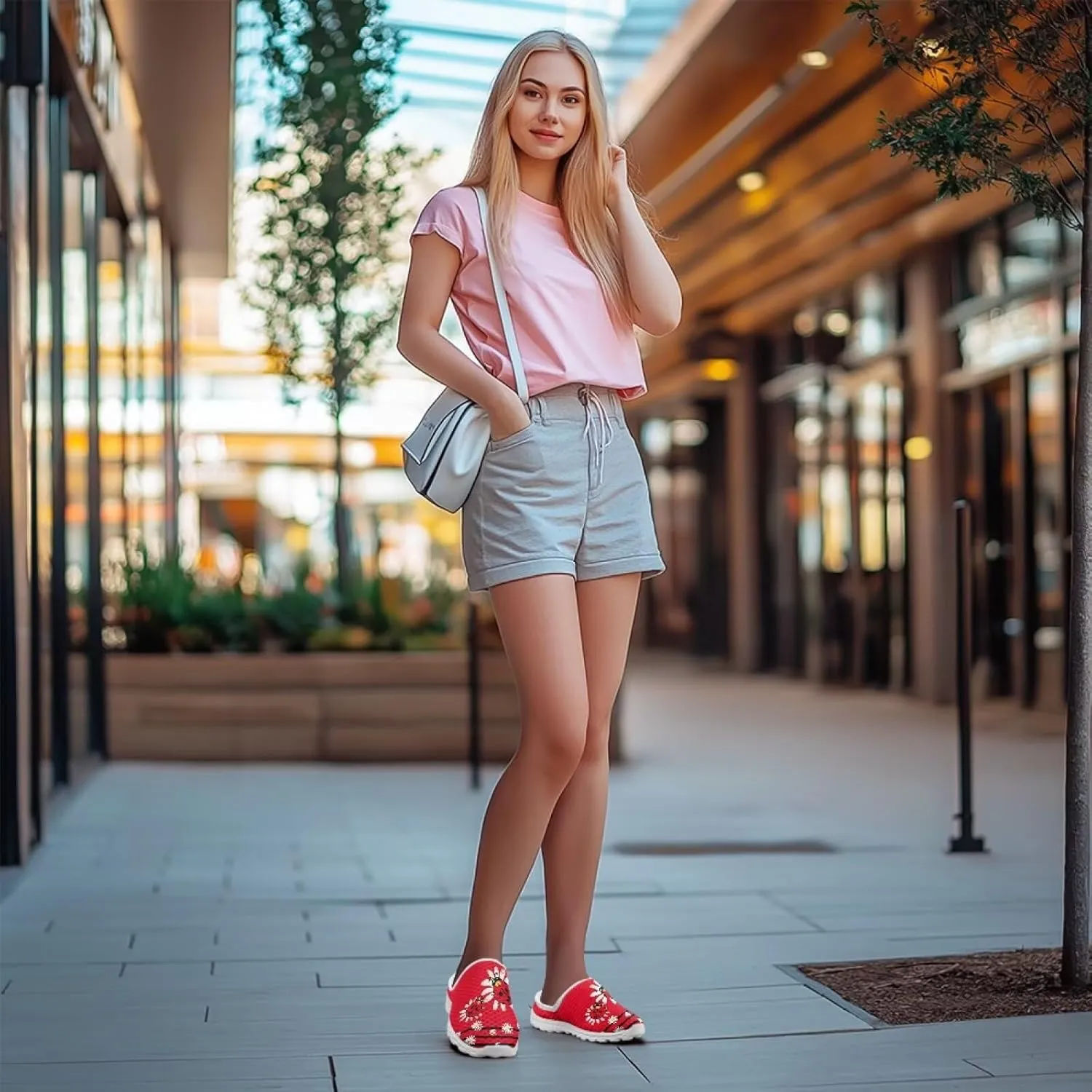 Mesh Flats Water Shoes for Women Slip On Barefoot Aque Shoes Womens Mules for Summer Quick Dry Casual Walking Flats