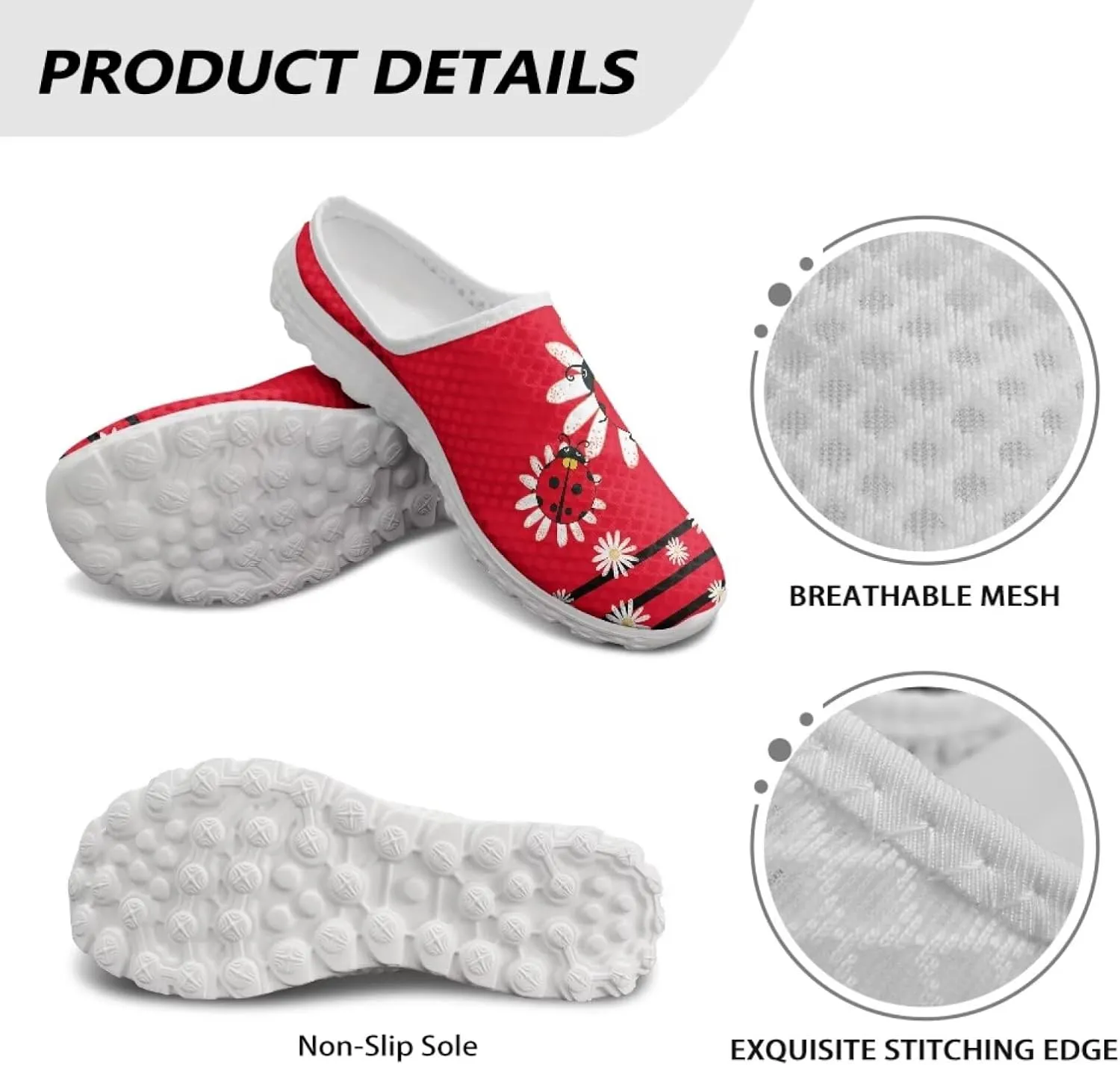 Mesh Flats Water Shoes for Women Slip On Barefoot Aque Shoes Womens Mules for Summer Quick Dry Casual Walking Flats