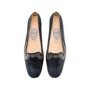 Metal Strass Albert - Charcoal Suede