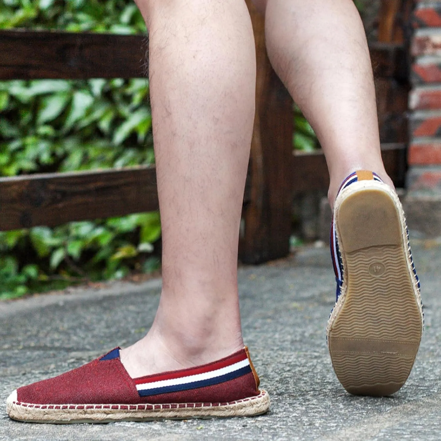 MILDSEVEN Handmade Casual Canvas Shoes for Men, Pull On Soft Loafers, Classical Chinese Breathable Casual Shoes