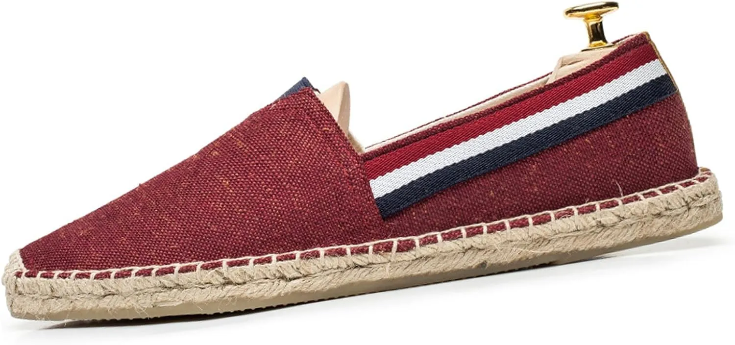 MILDSEVEN Handmade Casual Canvas Shoes for Men, Pull On Soft Loafers, Classical Chinese Breathable Casual Shoes