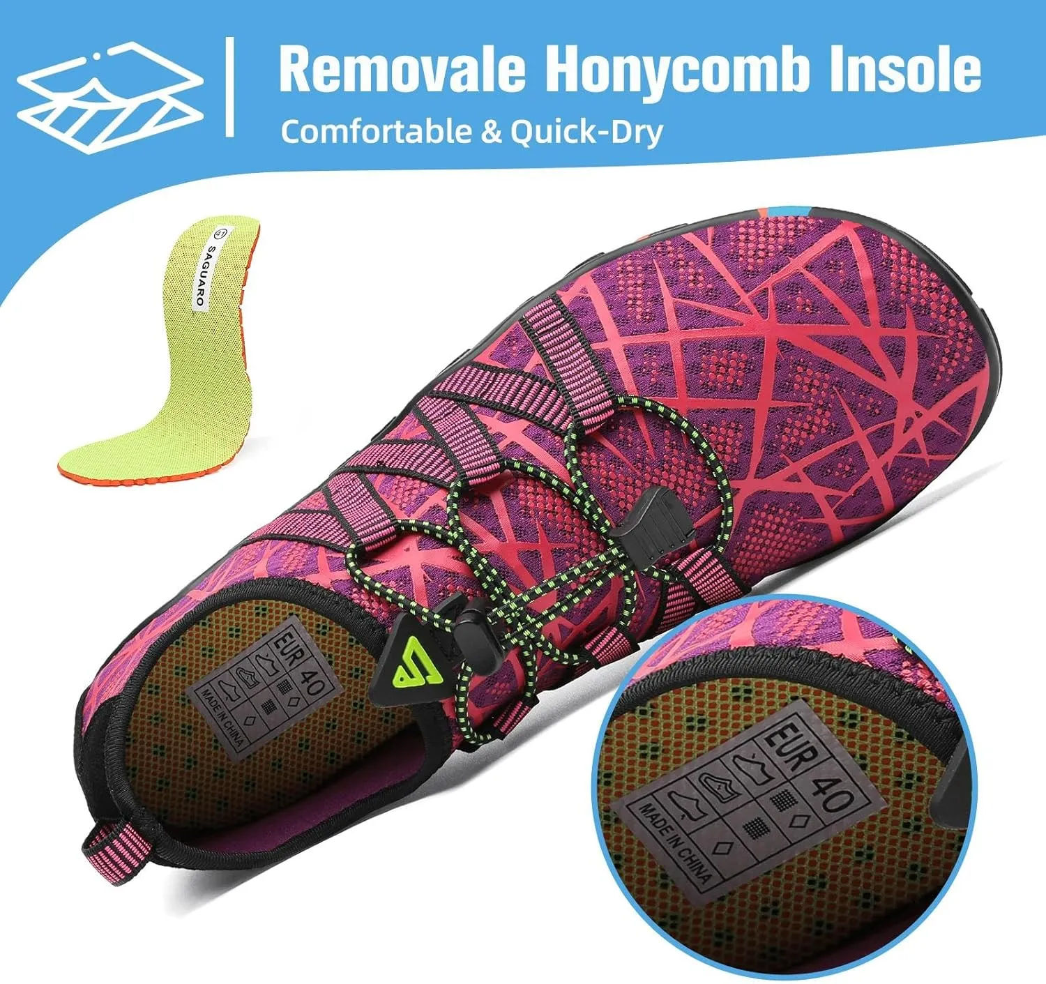 Mishansha Water Shoes for Women Men Barefoot Beach Shoe Quick Dry Aqua Swim Socks for Surfing Yoga Size 4.5-15 Women/3-13.5 Men