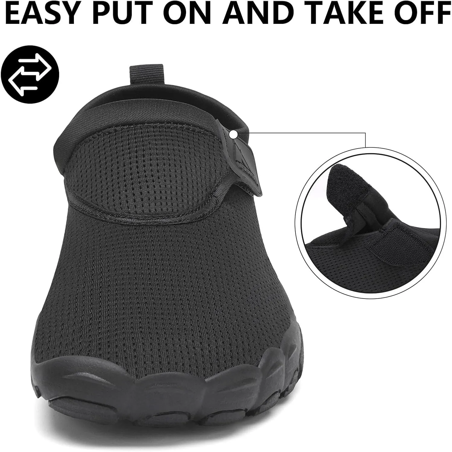 Mishansha Womens Barefoot Water Shoes Wide Toe Box Swim Shoes Quick Dry Non Slip