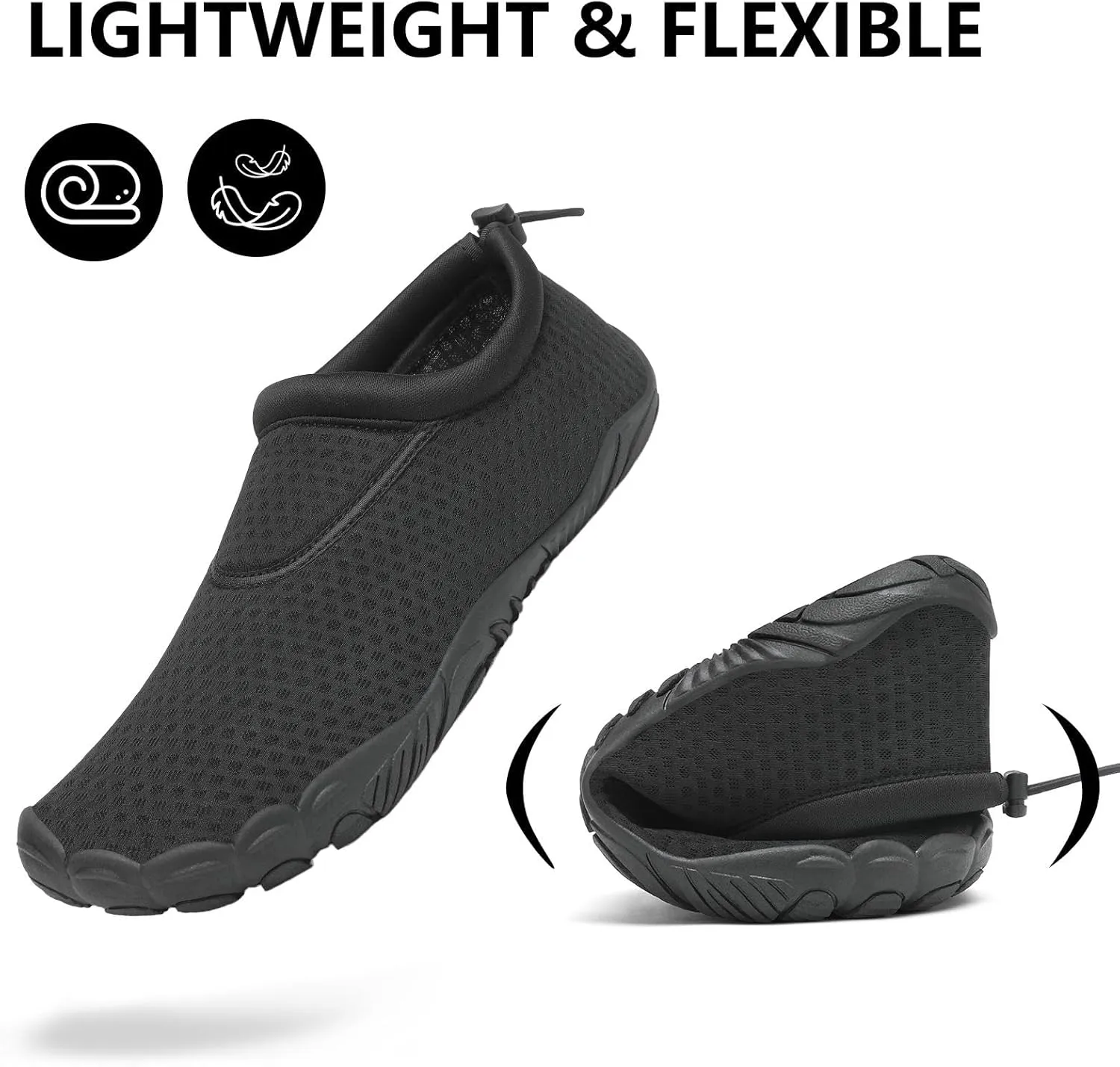 Mishansha Womens Barefoot Water Shoes Wide Toe Box Swim Shoes Quick Dry Non Slip