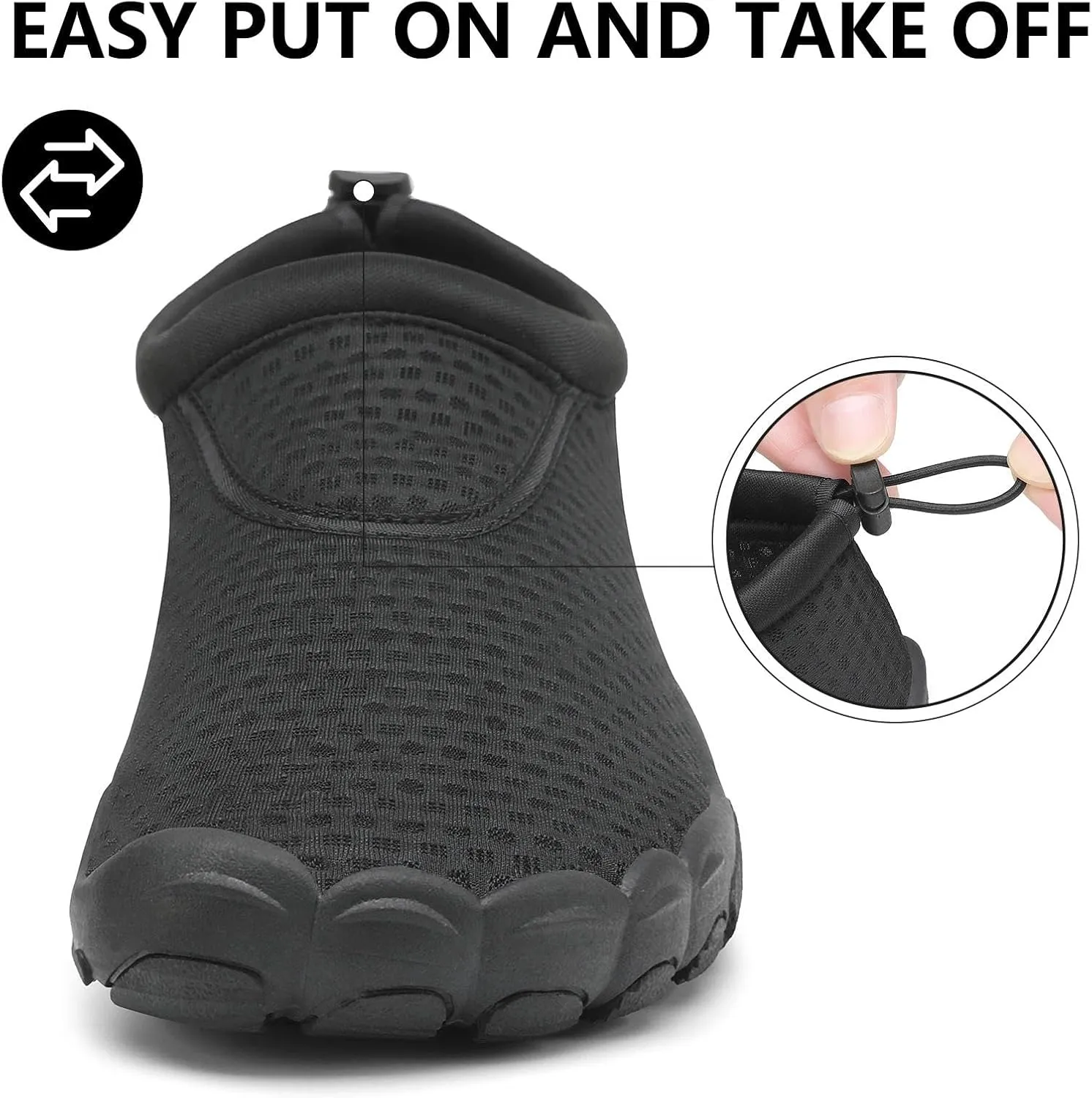 Mishansha Womens Barefoot Water Shoes Wide Toe Box Swim Shoes Quick Dry Non Slip
