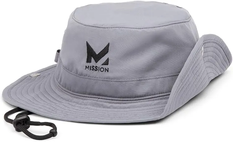 MISSION Cooling Bucket Hat - Unisex Wide-Brim Hat for Men & Women - Lightweight, Foldable & Durable - Cools Up to 2 Hours