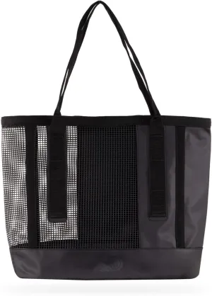 MISSION Outdoor Cassi Lightweight Beach Tote Bag with Waterproof Bottom and Coated Mesh for Beach Boat Pool Sports