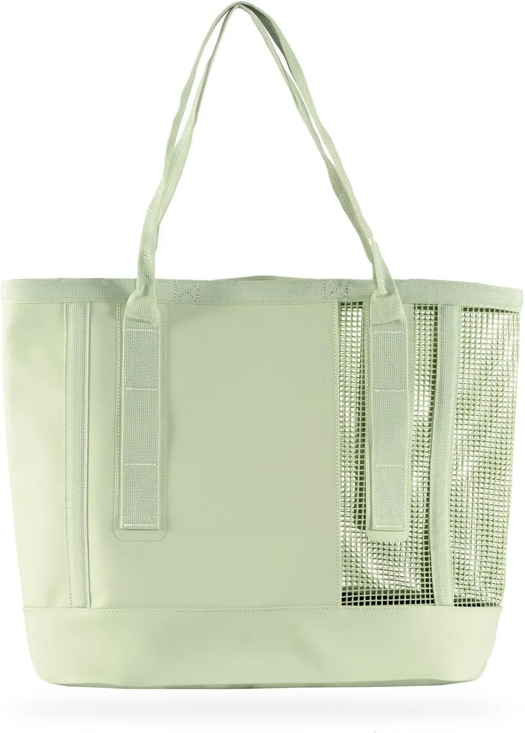 MISSION Outdoor Cassi Lightweight Beach Tote Bag with Waterproof Bottom and Coated Mesh for Beach Boat Pool Sports