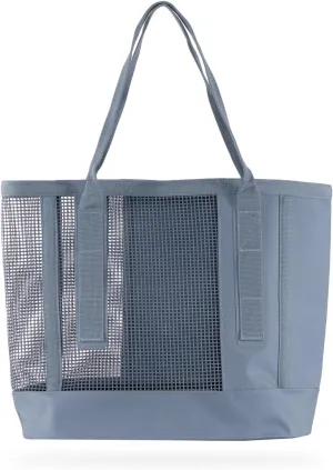 MISSION Outdoor Cassi Lightweight Beach Tote Bag with Waterproof Bottom and Coated Mesh for Beach Boat Pool Sports