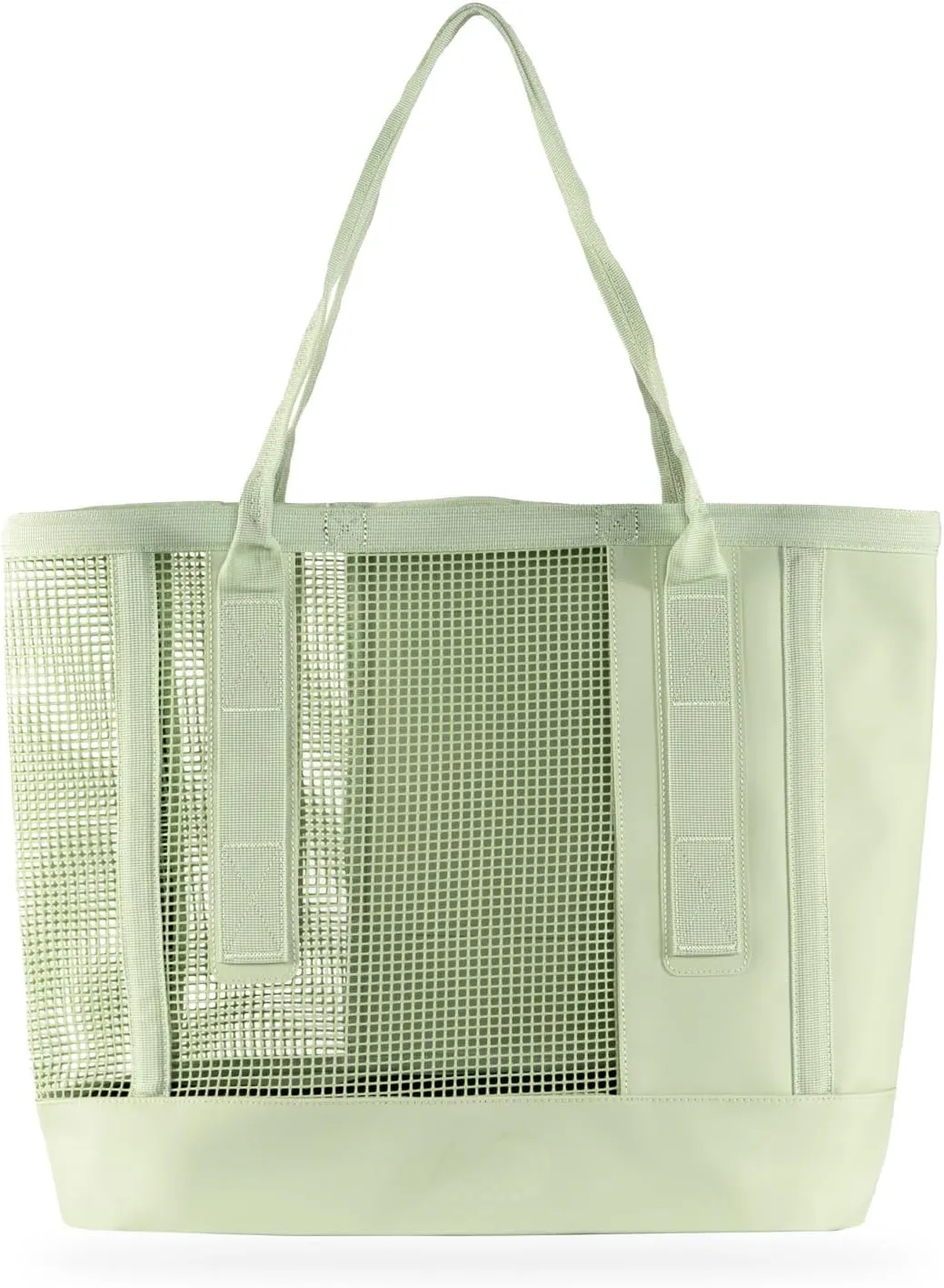 MISSION Outdoor Cassi Lightweight Beach Tote Bag with Waterproof Bottom and Coated Mesh for Beach Boat Pool Sports