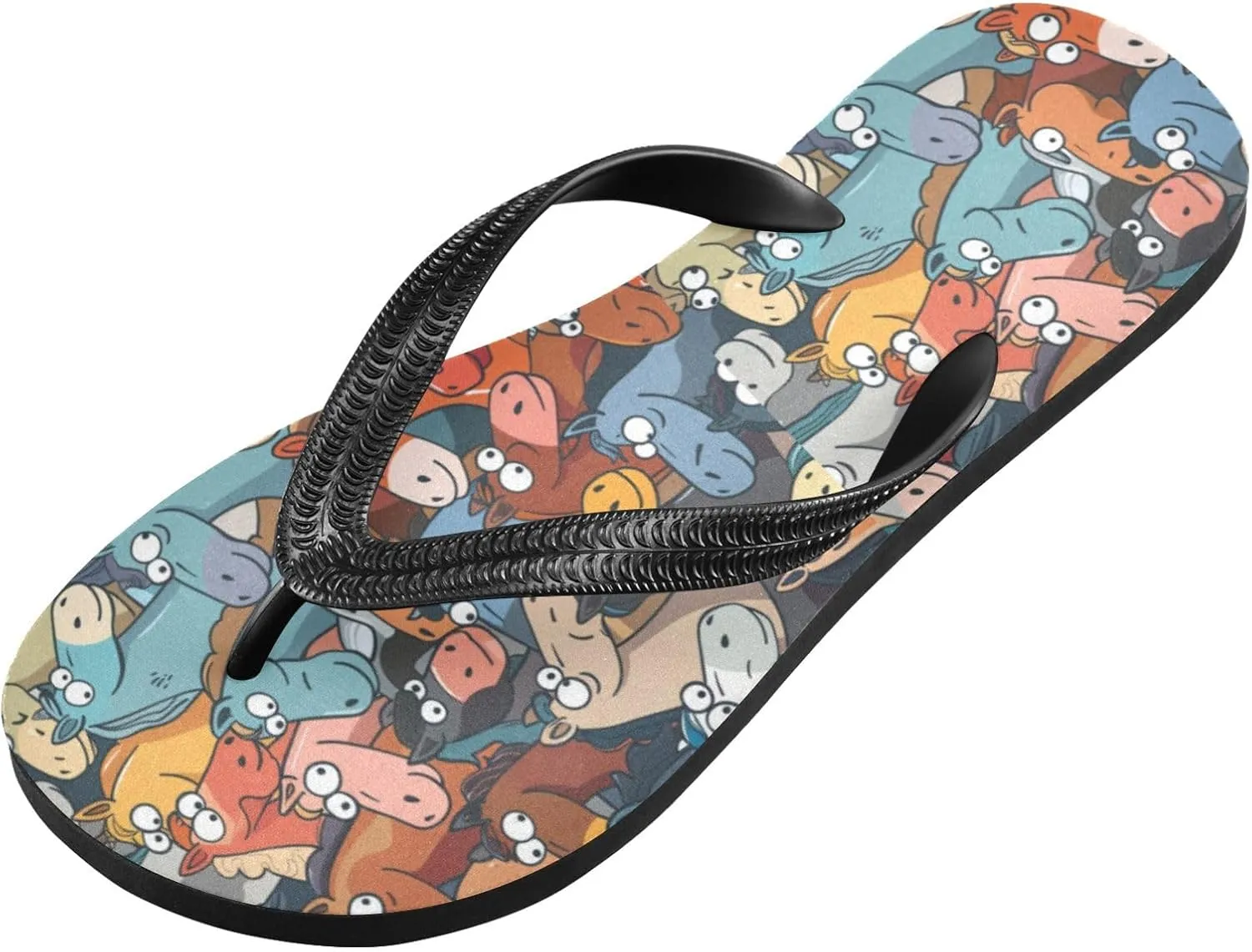 MNSRUU Flip Flops for Women Men Cute Animal Sloth Flip Flops Womens Slides Men Sandals Shower Slippers Summer Non-Slip Flipflops for Swim Beach Bathroom, XS
