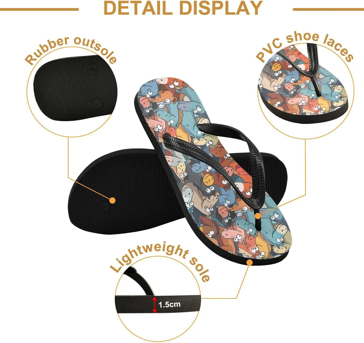 MNSRUU Flip Flops for Women Men Cute Animal Sloth Flip Flops Womens Slides Men Sandals Shower Slippers Summer Non-Slip Flipflops for Swim Beach Bathroom, XS