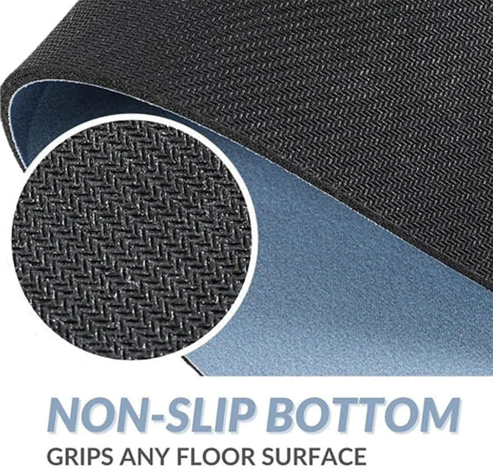 Modrindz Magic Bath Mat, Modernized Quick Dry Non Skid Waterproof Comfort Standing Rug (Dark Gray, 16 x 24 in)