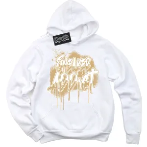 MVP White Metallic Gold Sneaker Hoodie Sneaker Addict Graphic