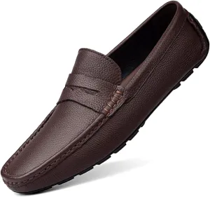 MWX Men's Dress Loafers Black Casual Slip On Shoes Fashion Soft Lightweight Boat Shoes