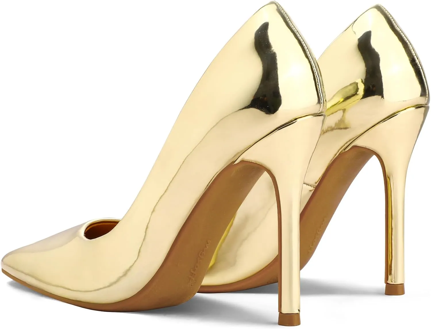 mysoft Women's High Heels Pumps Closed Pointed Toe Stiletto 4IN Heels Dress Wedding Shoes