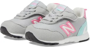 New Balance Baby 515 V1 New-b Hook and Loop Sneaker, Rain Cloud/Reflection/Signal Pink, 4.5 Wide US Unisex Infant