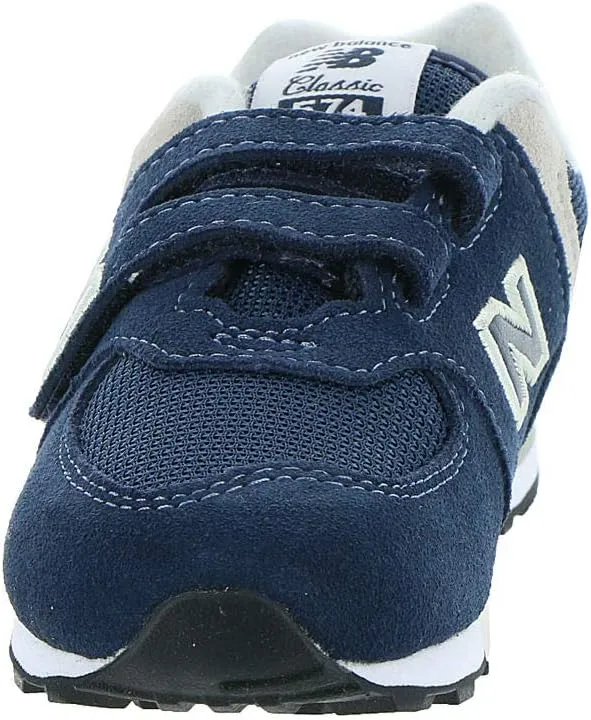 New Balance Baby-Boy's 574 V1 Evergreen Hook and Loop Sneaker