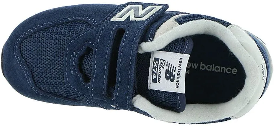 New Balance Baby-Boy's 574 V1 Evergreen Hook and Loop Sneaker