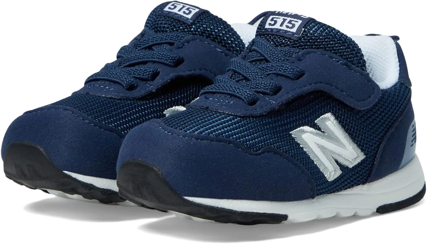 New Balance Kid's 515 V1 New-b Hook and Loop Sneaker, Nb Navy/White, 4.5 Wide Infant